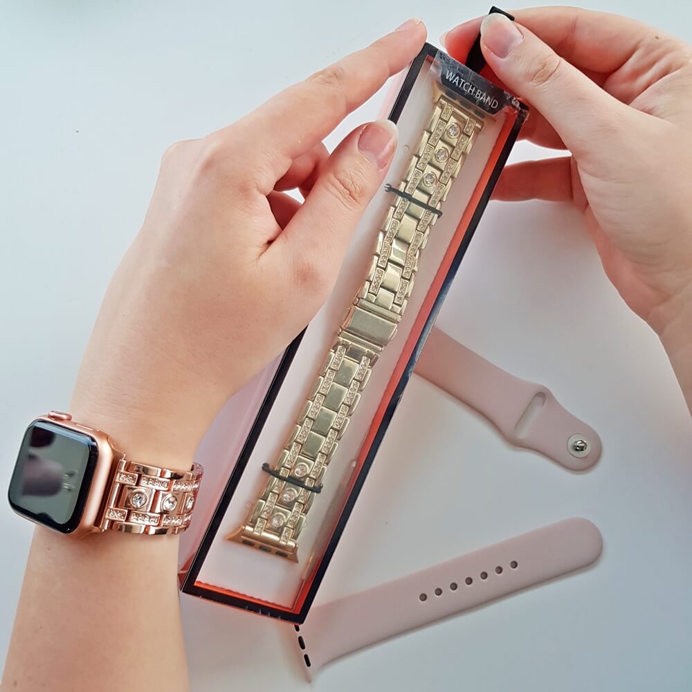 Metallic Diamonds Smart Watch Band