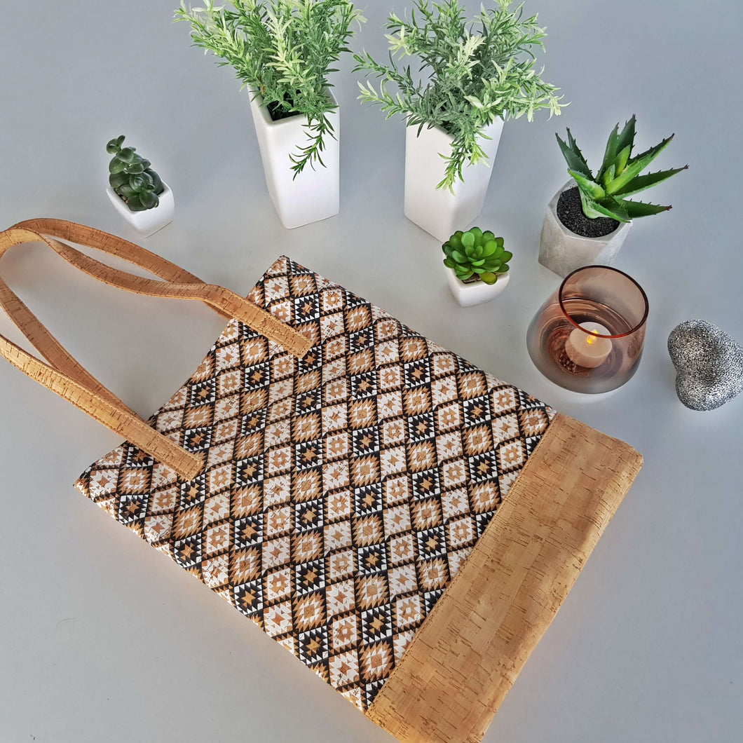 Vegan 100% Natural Leather Tote Bag