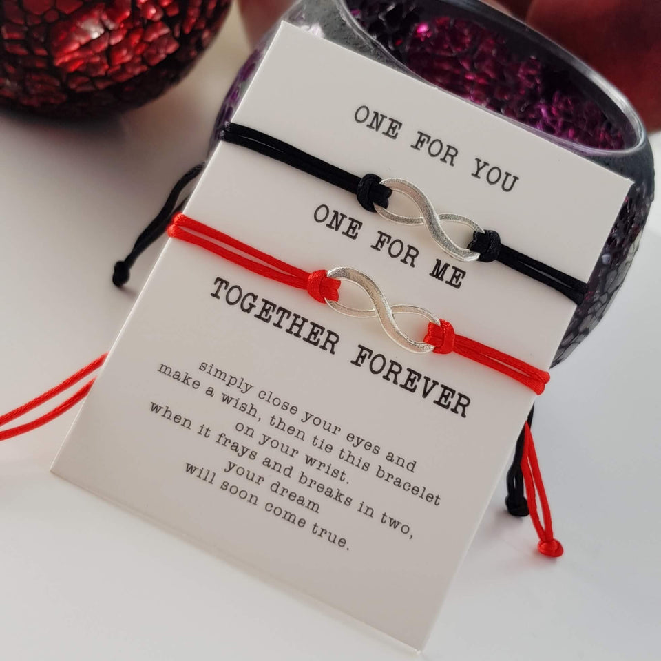 Friendship thank you card bracelet