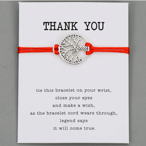 Friendship Card Bracelet thank you
