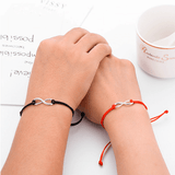 Together Forever thank you card bracelet couples