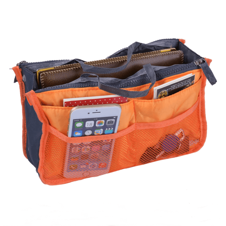 orange handbag insert