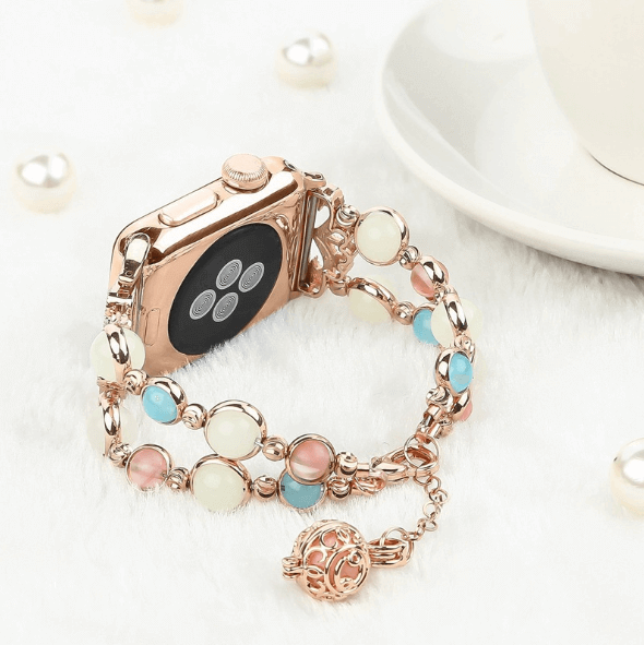 Handmade Apple Watch Band - Bracelet With Essential Oil Diffuser