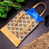 vegan leather cork tote