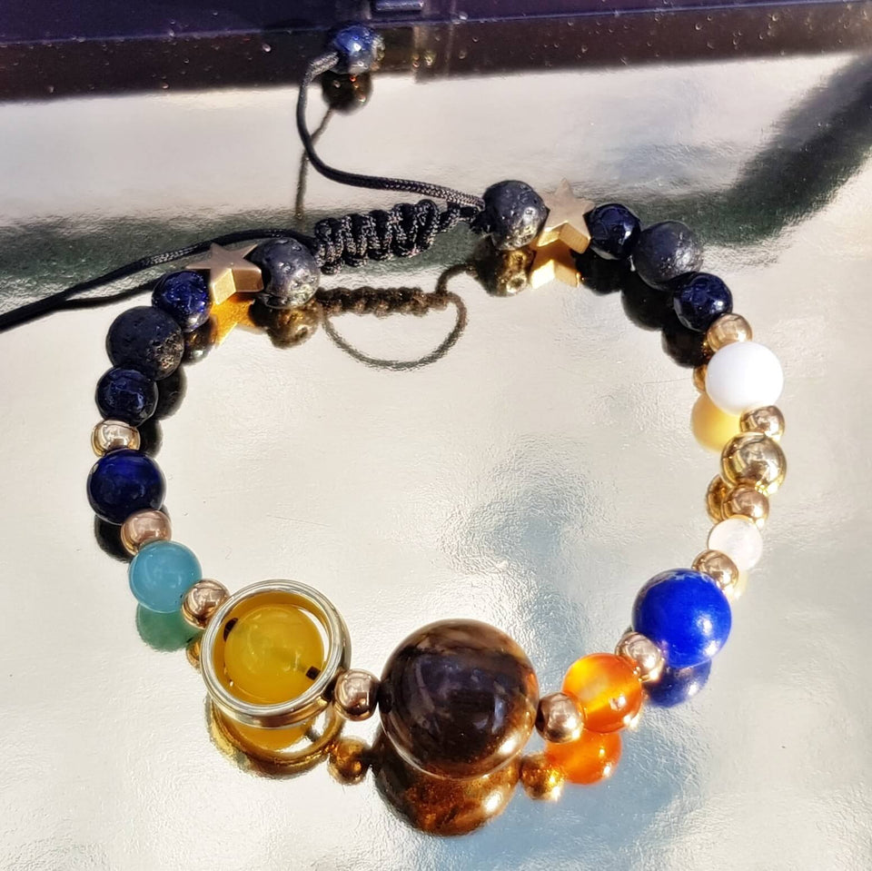 Cosmic energy bracelet closeup