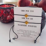 Gift Card Hematite Cross Bracelets
