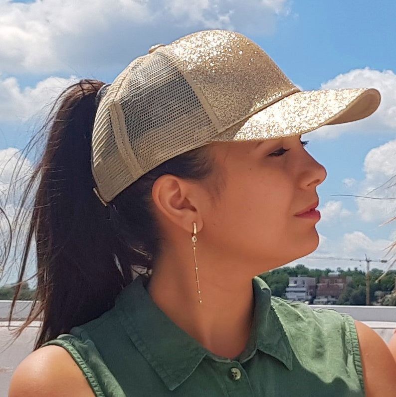 Ponytail baseball cap